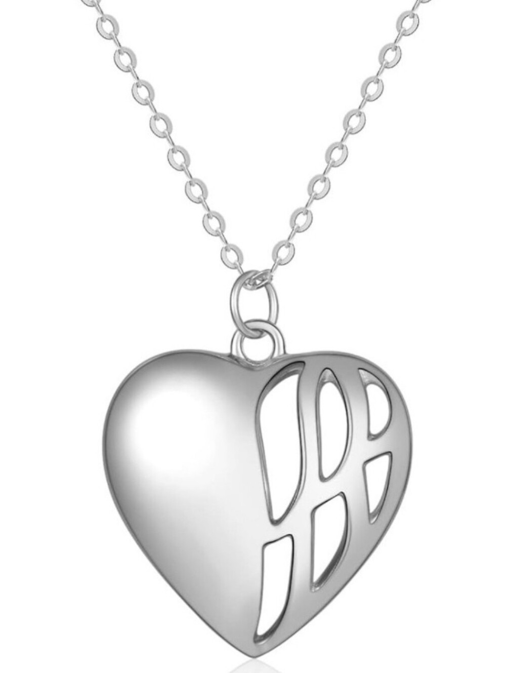 💜The Divided Soul: Winged Heart Sterling Silver Necklace
